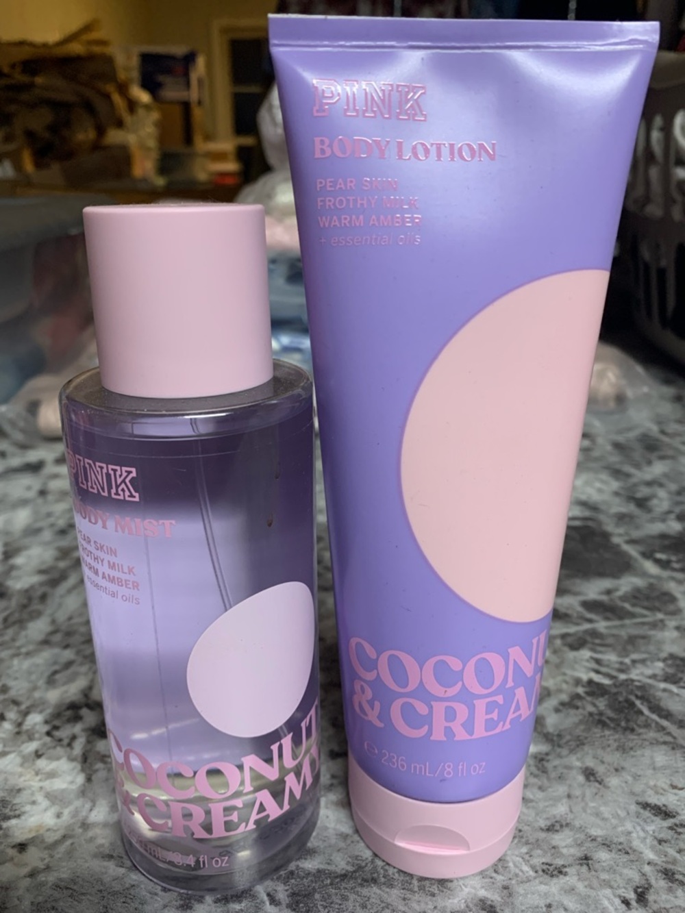Victoria Secret’s PINK Coconut & Cream Body Lotion and Mist FULL SIZE